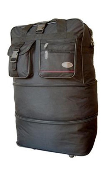 Plain Duffle Bag-WB40/BLACK